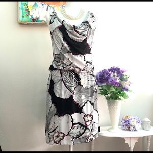 WHBM Dress with cowl neck **Pretty Pattern**